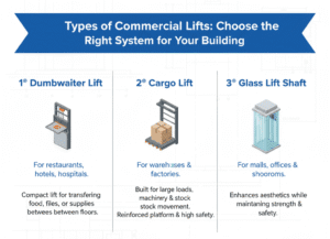 Types of commercial lifts